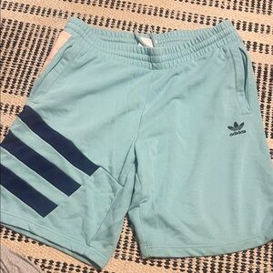 Adidas Men's Aqua Blue Athletic Shorts